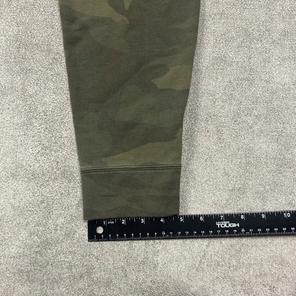 Abercrombie & Fitch Mens Camo Jogger Sweatpants Green Camouflage Medium Zip Legs